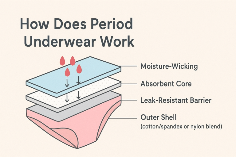 how does period underwear work