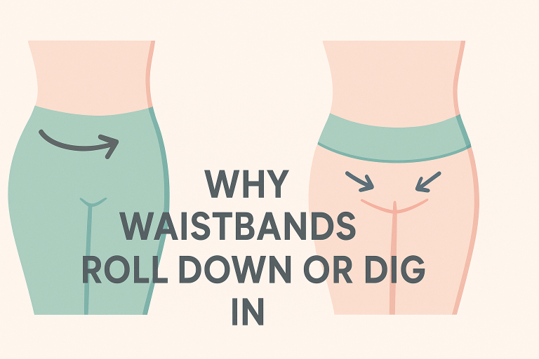 why does waistband roll down or dig in